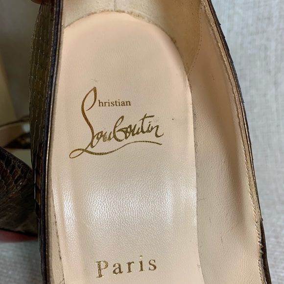 Christian Louboutin Very Prive Python Pumps 35.5 - Picture 10 of 15